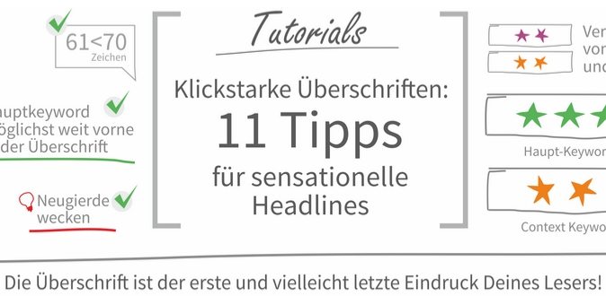 Klickstarke Überschriften: 11 Tipps für sensationelle Headlines